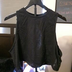 Pursue Fitness Knot Crop Tank Top - Size XL